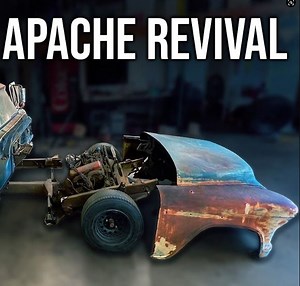 The 1955 Chevy Apache Pickup Rebuild Continues! Once This Thing Is Clipped, Swapped, And Ready It Will Drive 5000 Miles To Canada - BangShift.com