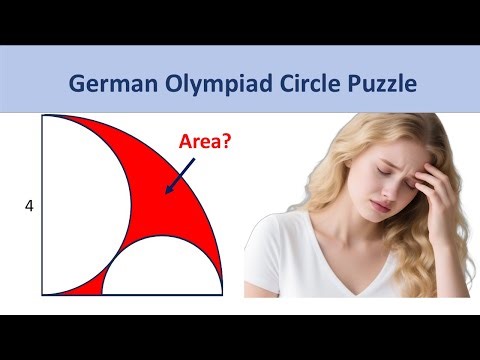 German Olympiad Circle Puzzle | Can You Solve This Geometry Challenge?