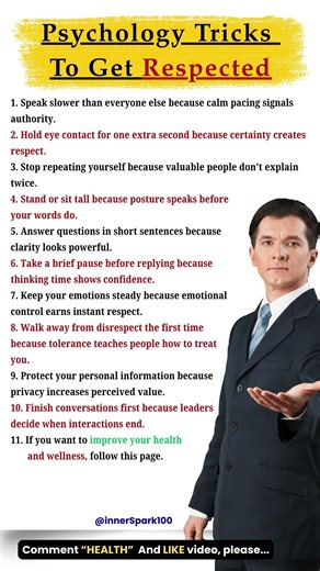 11 Psychology Tricks That Make People Respect You Instantly