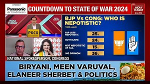 1.7K views | BJP versus Congress: Who is more nepotistic? National spokespersons of BJP and Congress debate on 'Political Stock Exchange' Full debate: https://bit.ly/3Q20xRM #PoliticalStockExchange #Politics #Elections #ITVideo | Rahul Kanwal | India Today | Facebook