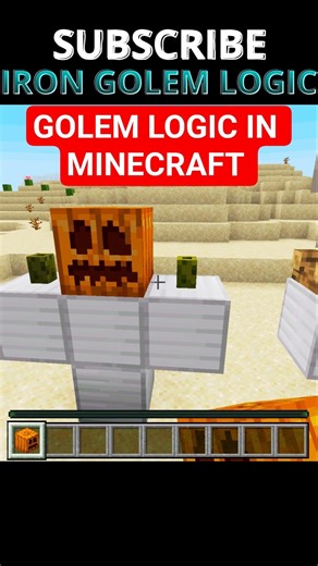 ⚙️👁️ Golem Control System Minecraft Logic #Minecraft #GolemLogic #MinecraftRedstone #MinecraftShorts