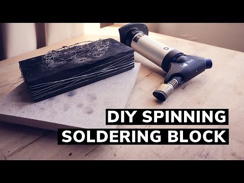 DIY SPINNING SOLDERING BLOCK! Easy DIY soldering surface for jewellery making at home