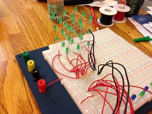My first Arduino project. 3x3x3 cube