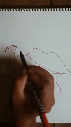 Beautiful Drawing for Beginners | Easy Pencil Line Art Step by Step #drawing