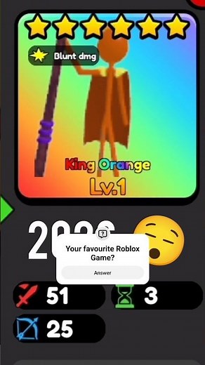 King Orange Stickman TD #2026 #roblox BGW #shortsfeed #shorts