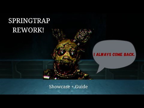 SPRINGTRAP REWORK! | Showcase + Guide | Pillar chase 2
