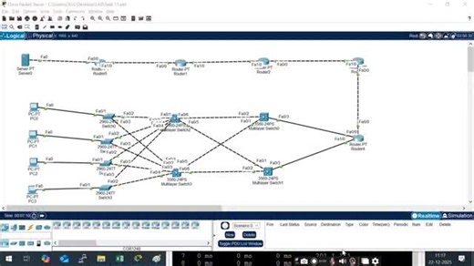 सागर साळवी on Instagram: "This video captures a live enterprise-grade network implementation where students actively configured VLANs, SVIs, and inter-VLAN routing on multilayer switches, followed by multi-hop routing across WAN routers. Real-time ping and traceroute verification highlights correct gateway selection, routing convergence, and successful end-to-end connectivity to the server. The session reflects industry-level hands-on practice, strong troubleshooting skills, and highly appreciat