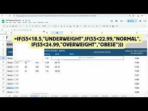 📊 Excel Made Easy: Automatic BMI Calculator with Interpretation
