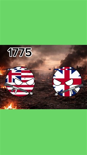 USA and UK then vs now #countryball #history
