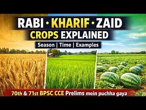 Rabi, Kharif, Zaid Crops | Easy Tricks to Remember | BPSC/UPSC/PCS Exams