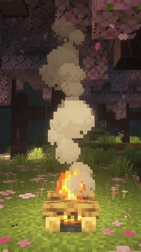 Rainy Sakura Forest 🌸🌧️ | Cozy Minecraft Ambience shorts