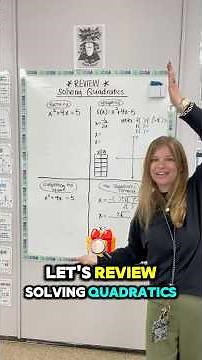 Quadratics review! #mathematics #algebra #quadraticformula #quadratics #iteachalgebra