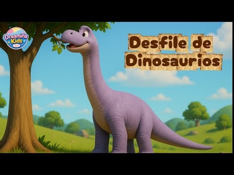 Canción del Desfile de Dinosaurios 🦖 | T-Rex y Amigos | Canción Infantil para Bailar