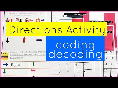 Coding|Decoding Direction Activities | Algorithm 2 of 5 | age 4 to 8