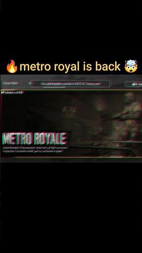 🔥metro royal is back😍 #bgmi #pubg mobile #gaming