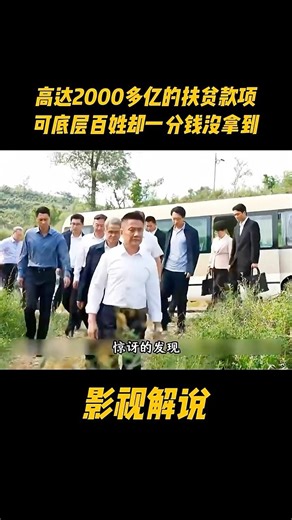 领导下基层发现，2000亿的扶贫款百姓却一分钱没拿到#电视剧 #影视解说