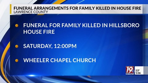 Funeral arrangements for family killed in house fire | Dec. 10, 2025 | News 19 at 5:00