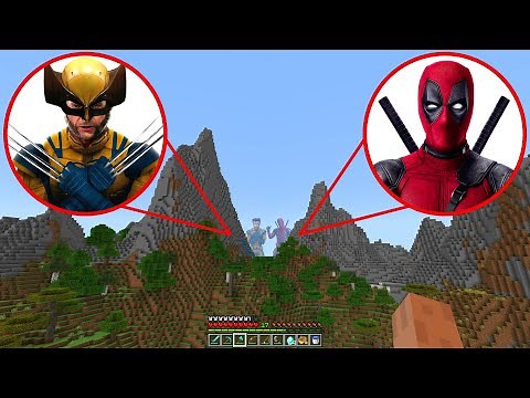 Deadpool vs Wolverine in Minecraft