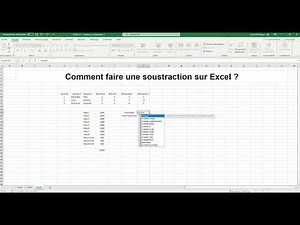 How to do subtraction in Excel?