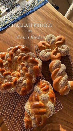 133K views · 1.2K reactions | Challah Prince  was at Sivan’s Kitchen ! Together we made 3 beautiful challah breads and shared an incredible experience ✨ You can find both our challah recipes on our pages. Shabbat Shalom 懶 #challah #shabbatshalom #challahbread #challahbraiding #baking #sivanskitchen #challahprince #reels #instagram | Sivan’s Kitchen | Facebook