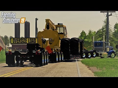 HEAVY HAUL TIGER CAT SKIDDER IN PETERBILT - HAZZARD COUNTY FS19 (ROLEPLAY)