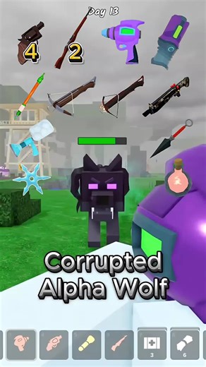 Corrupted Alpha Wolf: Defeating with Ranged Weapons