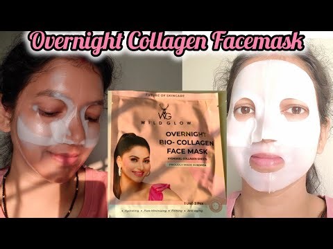 Overnight Korean Collagen Mask Honest Review 😍 | Wild Glow Bio-Collagen Mask Results