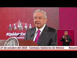 AMLO celebra desaparición de los 109 fideicomisos - Resumen mañanera 21 de octubre 2020