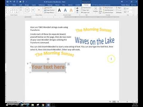 03 26 Transform WordArt