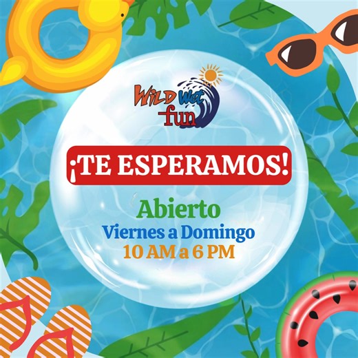 🤿☀️ ¿Fin de Semana? = ¡Diversión en Wet Fun! 💦🌴 Te esperamos de Viernes a Domingo para divertirnos juntos mientras se refrescan en su atracción favorita... 🏊🏻‍♀️ ¡Llegó el momento de pasarla bien! 📍Caduaño, Los Cabos. 🕘 Abierto de Viernes a Domingo de 10am a 6pm. 🚫 No se permiten ningún tipo de alimento, bebida o vidrio. 🎟 Compra boletos en taquilla. | Wild Wet Fun Water Park