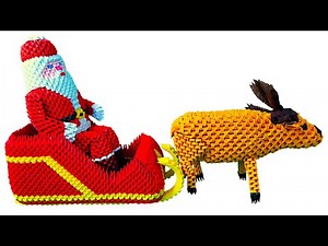 How to Make a 3D Origami Reindeer 2 | Step-by-Step Christmas Tutorial