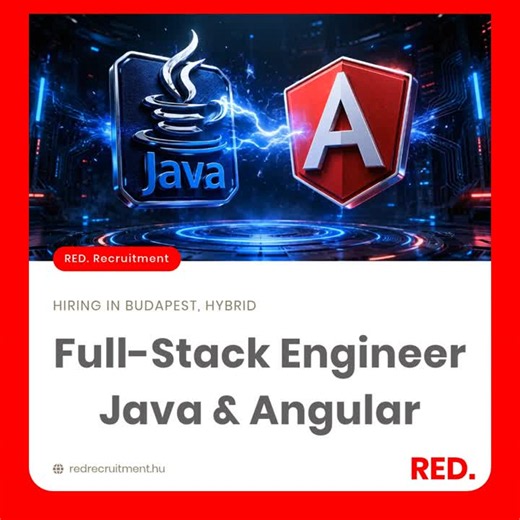 #java #angular #fullstackjobs #hungaryjobs #techrecruitment #developerjobs #budapest #hiring | RED. Recruitment