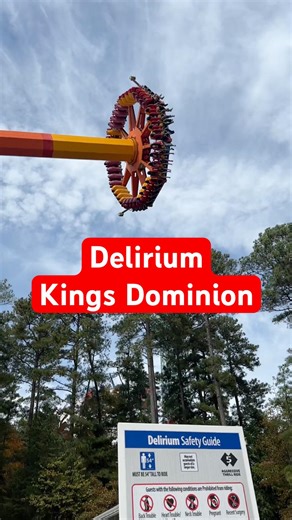 KINGS DOMINION DELIRIUM: Intense 60 MPH Swing & Spin Experience #themepark #kingsdominion #flatride