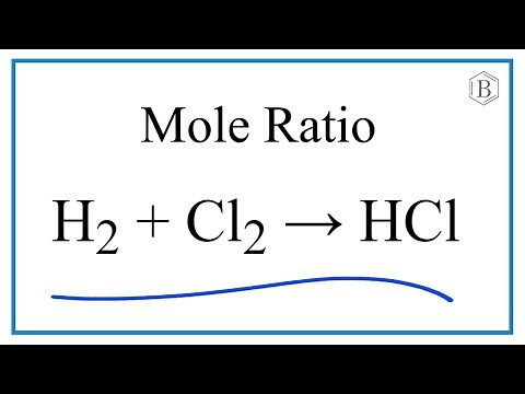 Mole Ratio for H2 + Cl2 = HCl