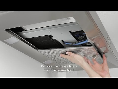 How to change your AEG cooker hood filter - Carbon filter
