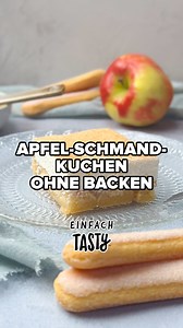 Perfekt für den Alltag und super zu Tee oder Kaffee – unser Apfel-Schmand-Kuchen überzeugt mit der Süße des Apfels und der milden Säure des Schmands. Erfrischend und cremig zugleich! 🍎❄️ #EinfachTasty #EinfachTastyRezept #Apfelkuchen #NoBakeKuchen #KuchenOhneBacken #SchnellerKuchen | Einfach Tasty