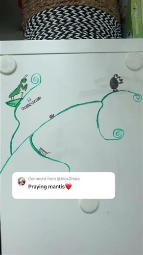 Praying mantis! #drawing