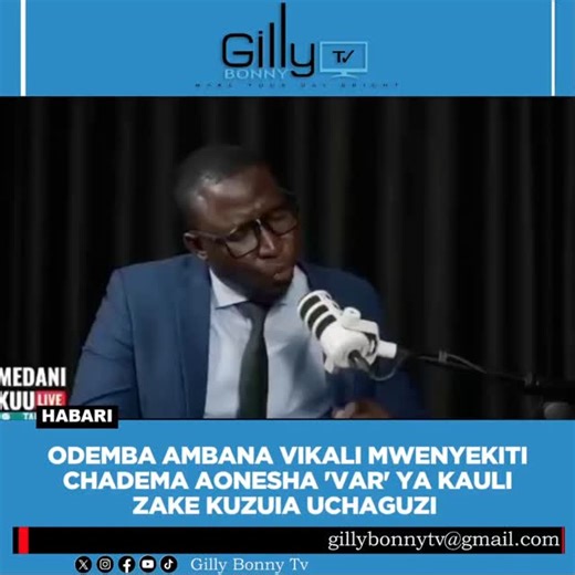 Mwandishi nguli wa habari za Siasa Chifu ODEMBA AMBANA Wakili Msomi Dickinson Matata Mwenyekiti wa CHADEMA Kanda ya Magharibi juu ya kauli ZAKE KABLA ya uchaguzi | Gilly Bonny Tv