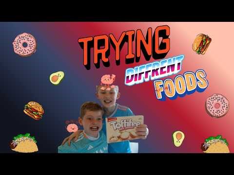 Taste testing different types of food!