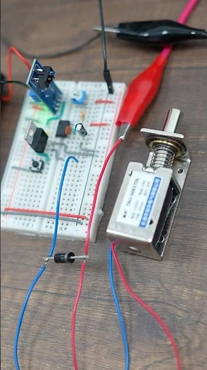 How to Control a Solenoid with a 555 Timer and Infrared Sensor #experiment #inductance #circuits