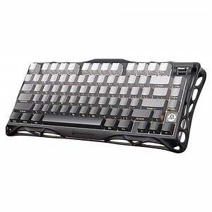 GravaStar Mercury K1 75% Wireless Gaming Keyboard - Aluminum, Gasket, Hot-Swap Linear Switches, RGB-Gradient Black