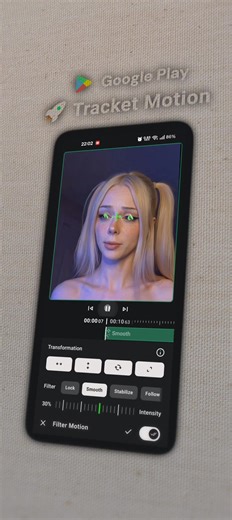 Testing my motion tracking video editor app for Android using video from: @VEE
