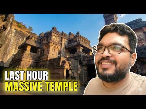 Rushed to Ellora Before Closing! The Unbelievable Kailash Temple 😮