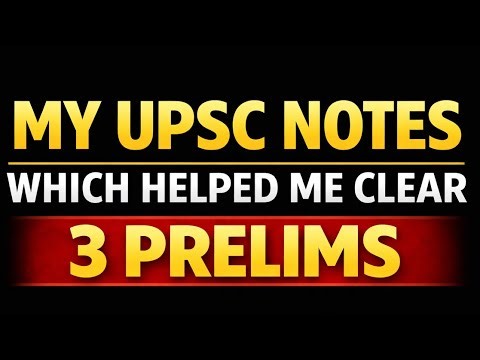 How I Cleared 3 UPSC Prelims | Complete Notes Marathon for 2026