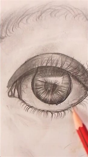 how to draw human eye