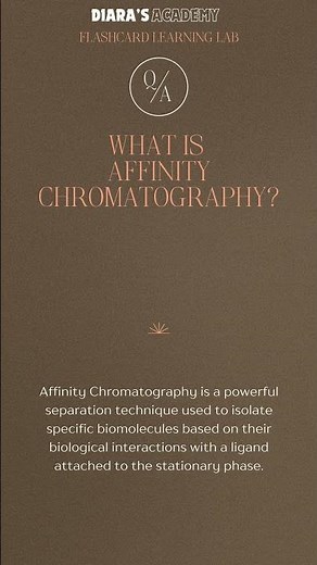 What is Affinity Chromatography? @Diarasacademy