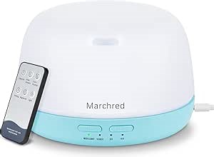 300ml Essential Oil Diffusers,Small 8Hour Quiet Aromatherapy Diffuser with USB C Cord,Remote Control,7 Led Color Changing Light,Mini Desk Air Humidifier for Office Home Bedroom,Light Blue