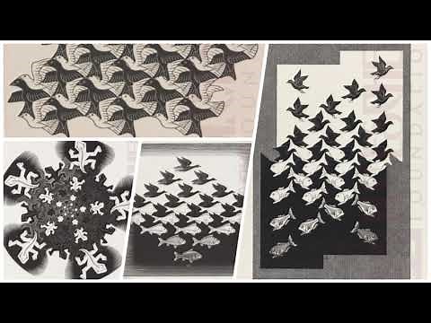 M.C. Escher Positive and Negative Space