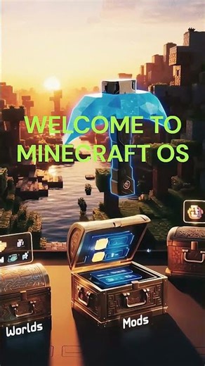 If Minecraft made an Operating System 🖥️🤯 #shorts