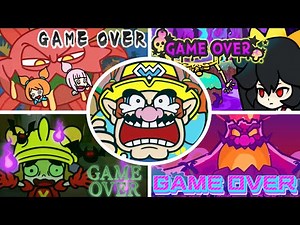 WarioWare: Move It! - All Game Over Screens & Losing Animations